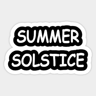 Summer Solstice, transparent Sticker